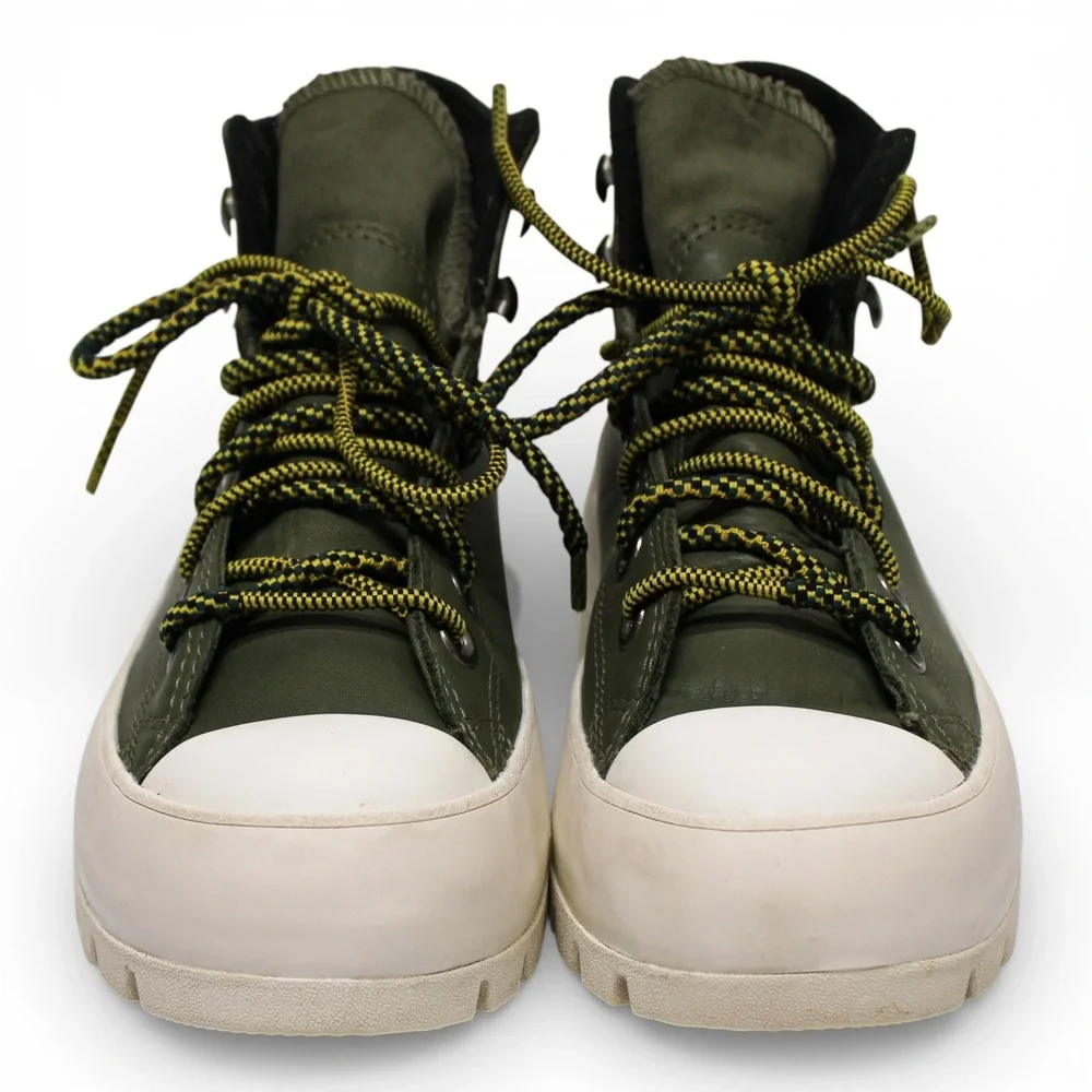 Converse Chuck Taylor Lugged Winter GORE-TEX Womens 5.5 Olive Green 566154C Good